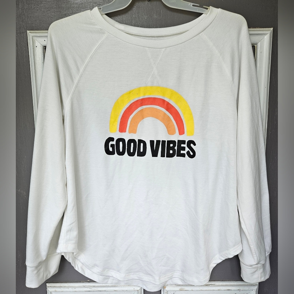 Good Vibes rainbow long sleeve xl unisex shirt (p3)